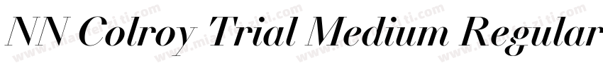 NN Colroy Trial Medium Regular字体转换